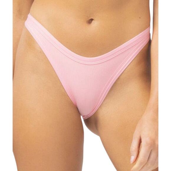 L Space Pink Foley Bitsy Bikini Bottoms Size Large NWOT $88 MSRP - Picture 1 of 8